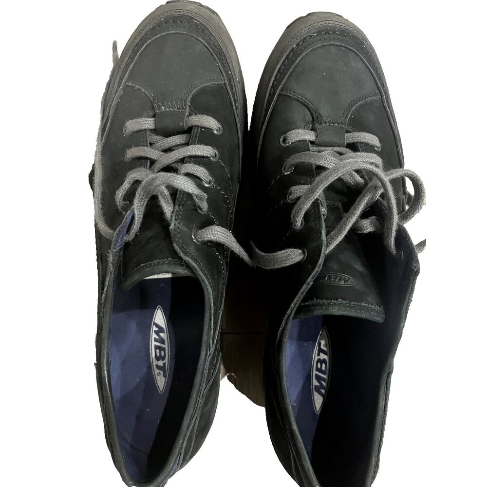 MBT Matwa Women's walking shoe EU 43 black nubuck suede lace-up rocker comfort